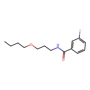 N-(3-丁氧基丙基)-3-碘苯甲酰胺 structure