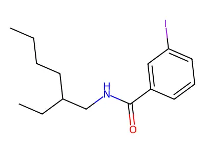 N-(2-ethylhexyl)-3-iodobenzamide structure