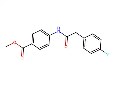 Methyl 4-{[(4-fluorophenyl)acetyl]amino}benzoate structure