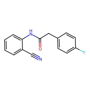 N-(2-cyanophenyl)-2-(4-fluorophenyl)acetamide structure