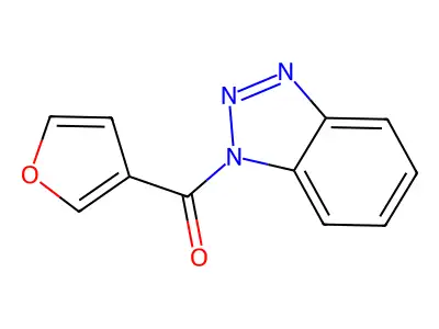 1-(Furan-3-carbonyl)-1H-1,2,3-benzotriazole structure