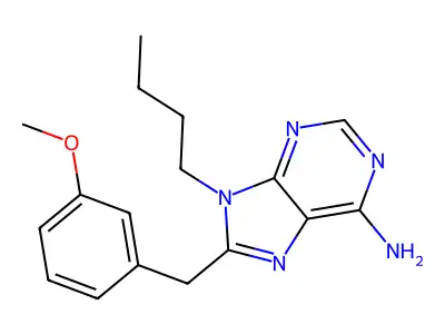 9-Butyl-8-(3-Methoxybenzyl)-9h-Purin-6-Amine structure