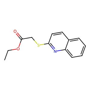 Ethyl 2-quinolin-2-ylsulfanylacetate structure