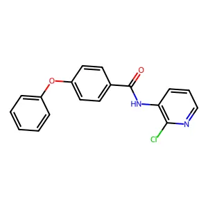 N-(2-chloro-3-pyridinyl)-4-phenoxybenzamide structure