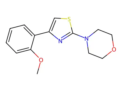 4-[4-(2-Methoxyphenyl)-1,3-thiazol-2-yl]morpholine structure