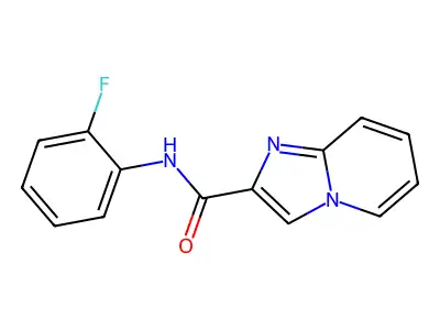 N-(2-fluorophenyl)imidazo[1,2-a]pyridine-2-carboxamide structure