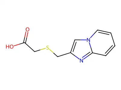 [(Imidazo[1,2-a]pyridin-2-ylmethyl)thio]acetic acid structure