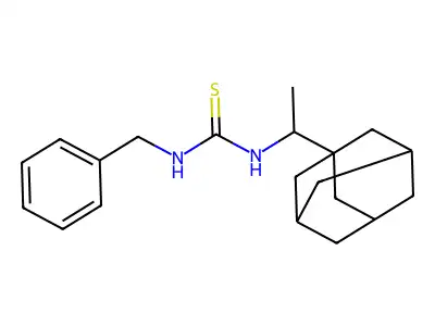 1-[1-(1-Adamantyl)ethyl]-3-benzylthiourea structure