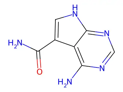 4-amino-7H-pyrrolo[2,3-d]pyrimidine-5-carboxamide structure