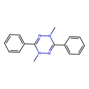 1,4-dimethyl-3,6-diphenyl-1,2,4,5-tetrazine structure