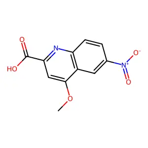 4-Methoxy-6-nitroquinoline-2-carboxylic acid structure