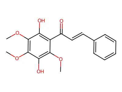 1-(2,5-Dihydroxy-3,4,6-trimethoxyphenyl)-3-phenylprop-2-en-1-one structure