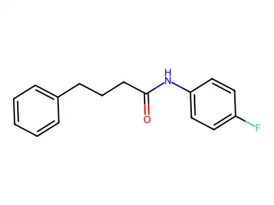 N-(4-fluorophenyl)-4-phenylbutanamide structure
