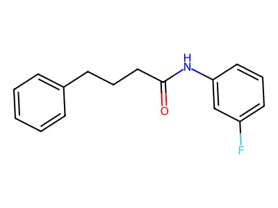 N-(3-fluorophenyl)-4-phenylbutanamide structure