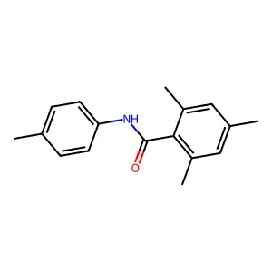 2,4,6-trimethyl-N-(4-methylphenyl)benzamide structure