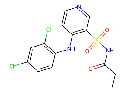 Propanamide, N-((4-((2,4-dichlorophenyl)amino)-3-pyridinyl)sulfonyl)- structure