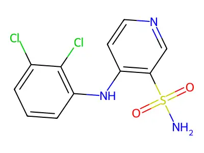 3-Pyridinesulfonamide, 4-((2,3-dichlorophenyl)amino)- structure