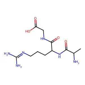 N-(N2-L-Alanyl-L-arginyl)glycine structure