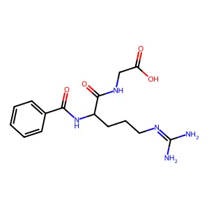 Glycine, N-(N2-benzoyl-L-arginyl)- structure
