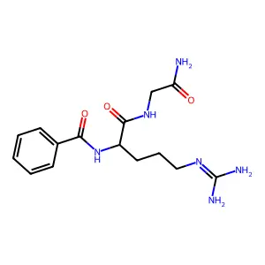 Glycinamide, N2-benzoyl-L-arginyl- structure