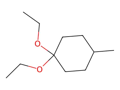 Cyclohexane, 1,1-diethoxy-4-methyl- structure