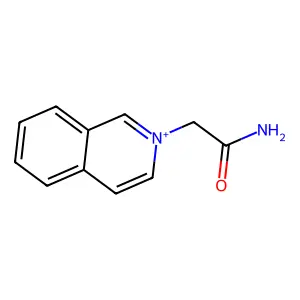 2-(2-Amino-2-oxoethyl)isoquinolinium structure
