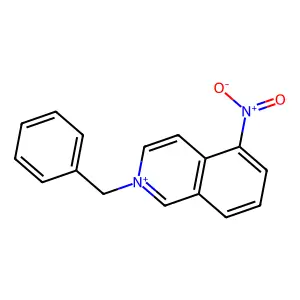 Isoquinolinium, 5-nitro-2-(phenylmethyl)- structure