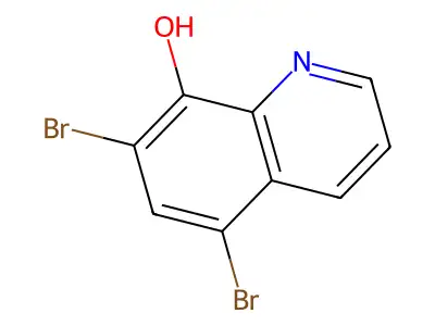 溴羟喹啉 structure