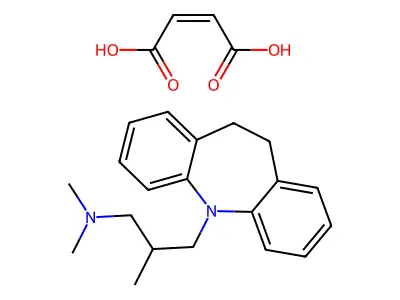马来酸曲米帕明 structure