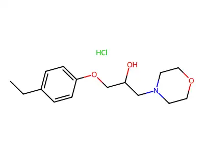 1-(4-Ethylphenoxy)-3-(morpholin-4-yl)propan-2-ol hydrochloride structure