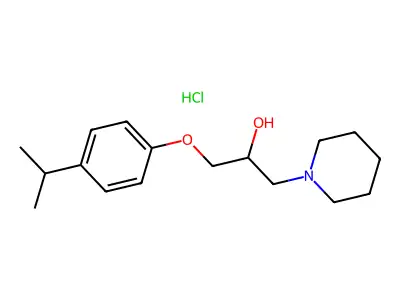 1-(4-Isopropylphenoxy)-3-(piperidin-1-yl)propan-2-ol hydrochloride structure