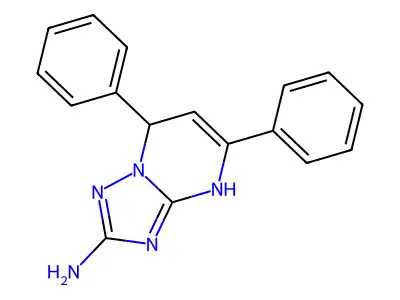 5,7-Diphenyl-4,7-dihydro[1,2,4]triazolo[1,5-a]pyrimidin-2-amine structure