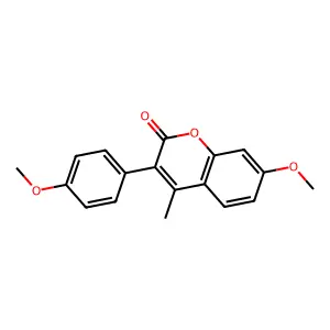7-Methoxy-3-(4-methoxyphenyl)-4-methylchromen-2-one structure
