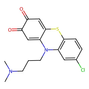 8-Chloro-10-(3-(dimethylamino)propyl)-3H-phenothiazine-2,3(10H)-dione structure