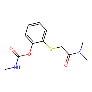 Acetamide, N,N-dimethyl-2-((2-(((methylamino)carbonyl)oxy)phenyl)thio)- structure