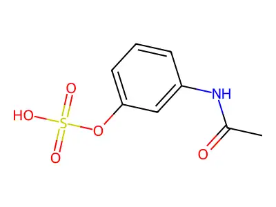 Acetamide, N-(3-(sulfooxy)phenyl)- structure