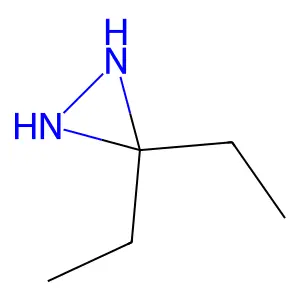 3,3-Diethyldiaziridine structure