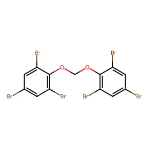 1,1'-[Methylenebis(oxy)]bis[2,4,6-tribromobenzene] structure