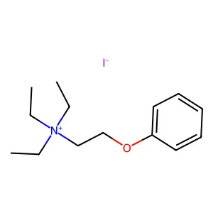 (2-苯氧乙基)三乙基溴化铵 structure