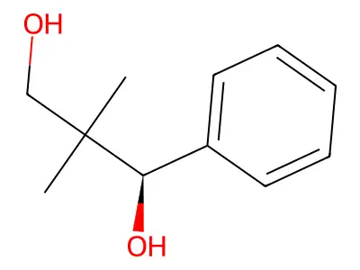 2,2-Dimethyl-1-phenylpropane-1,3-diol structure
