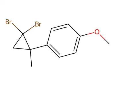 1-(2,2-Dibromo-1-methylcyclopropyl)-4-methoxybenzene structure