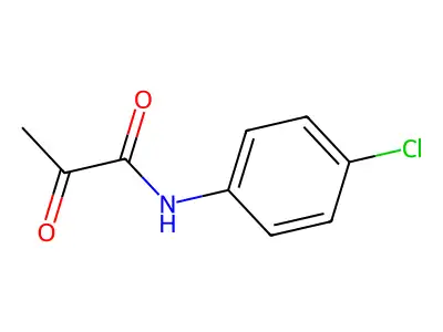 N-(4-chlorophenyl)-2-oxopropanamide structure