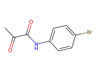 Propanamide, N-(4-bromophenyl)-2-oxo- structure