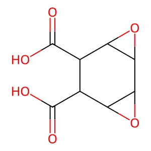 3,8-Dioxatricyclo[5.1.0.02,4]octane-5,6-dicarboxylic acid structure