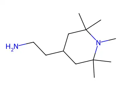 2-(1,2,2,6,6-Pentamethylpiperidin-4-yl)ethanamine structure