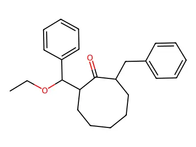 2-(alpha-Ethoxybenzyl)-8-benzylcyclooctanone structure