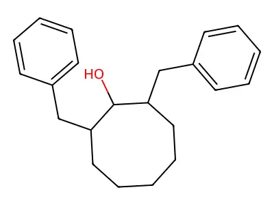 2,8-Dibenzylcyclooctanol structure