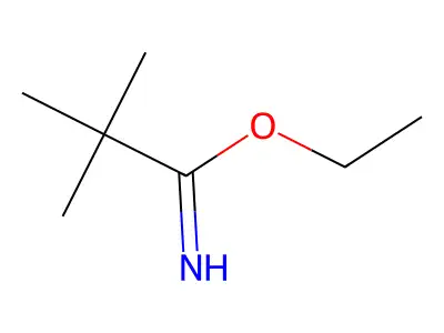 Ethyl 2,2-dimethylpropanecarboximidate structure