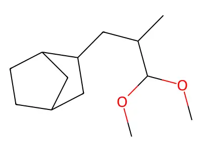 2-(3,3-Dimethoxy-2-methylpropyl)bicyclo[2.2.1]heptane structure