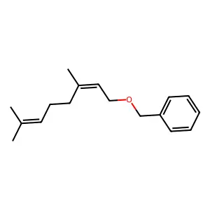 Benzene, [[[(2E)-3,7-dimethyl-2,6-octadienyl]oxy]methyl]- structure